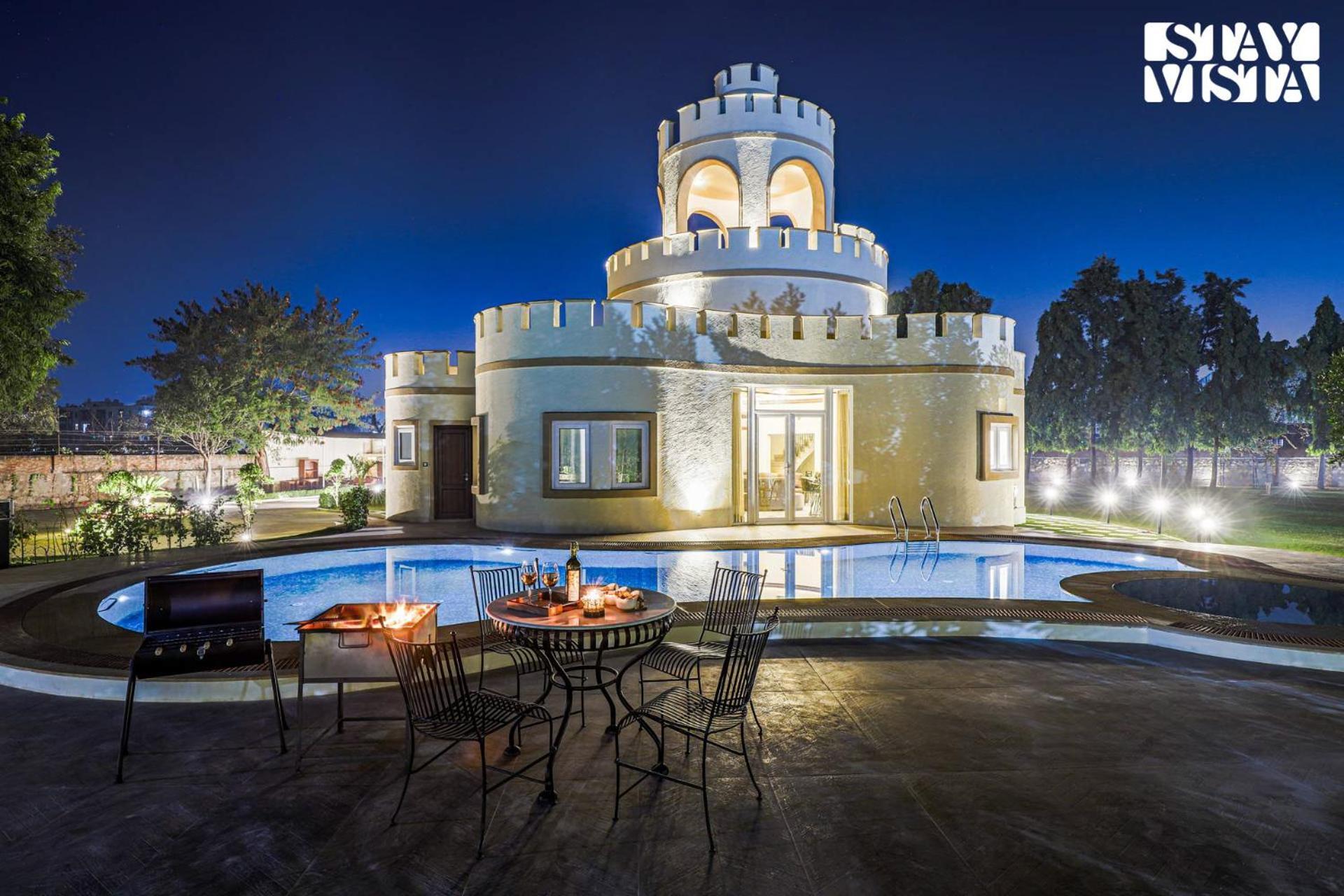 Stayvista'S Mystic Castle With Terrace, Swimming Pool, Lawn With Gazebo Jaipur Ngoại thất bức ảnh
